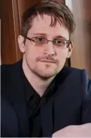  ??  ?? Fugitive: Edward Snowden