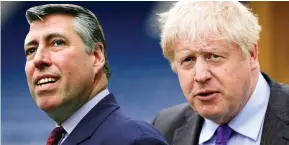  ?? ?? BRADY CRUNCH: The 1922 Committee chairman, left, and PM Boris Johnson