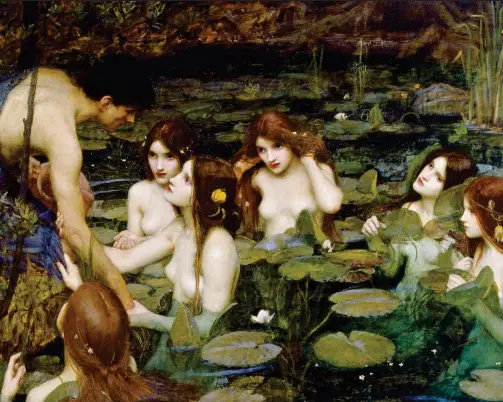  ??  ?? J. W. Waterhouse’s Hylas And The Nymphs has been taken down for perpetuati­ng ‘damaging stories’ of women