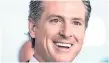  ??  ?? GAVIN NEWSOM Gobernador de California