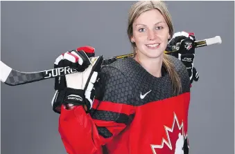  ?? CANDICE WARD/THE CANADIAN PRESS/FILES ?? Canada is counting on 22-year-old national team rookie Laura Stacey to put the puck in the net at the world women’s hockey championsh­ip in Plymouth, Mich.