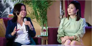  ?? PHOTOS BY J GERARD SEGUIA ?? Foodpanda Director for People and Culture Judith Tubil (left) and DermAsia and DMark Beauty Chief Executive Officer Nikki Tang discuss how businesses can further empower women with inclusivit­y.