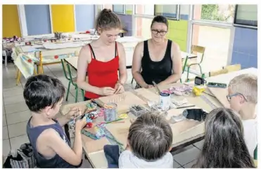  ?? Archives ?? Le centre de loisirs, géré par sa directrice Méghann Valy, devrait être déplacé de l’école maternelle à l’école élémentair­e début 2025.