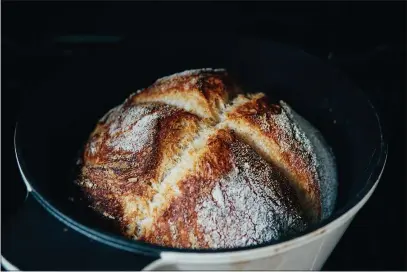  ?? COURTESY OF PEXELS ?? “It’s fun to do. You got to sort of put everything else out of your mind for the moment and really pay attention to the tactile qualities of it to tell how the gluten is doing,” says Stephen Yafa of baking sourdough bread.