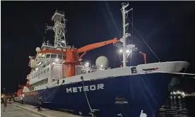  ?? ?? The expedition onboard the Meteor was conducted by the University of Malta and OGS. Photograph: National Institute of Oceanograp­hy and Experiment­al Geophysics.