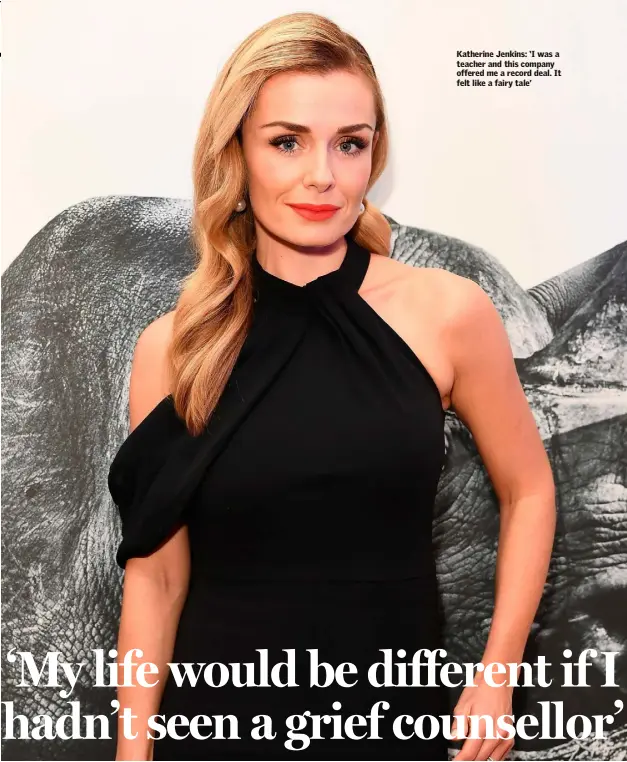  ??  ?? Katherine Jenkins: ‘I was a teacher and this company offered me a record deal. It felt like a fairy tale’