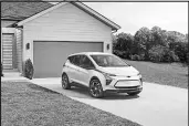  ?? JEFF LUDES /GENERAL MOTORS VIA AP ?? The 2023 Chevrolet Bolt EV.