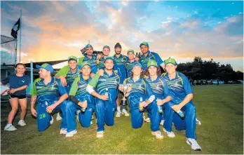  ?? Photo / Paul Taylor ?? Napier Old Boys Marist are the Twenty20 cricket champions of Hawke’s Bay.