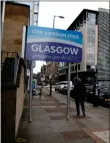  ??  ?? Glasgow is to introduce a low emissions zone in the city centre