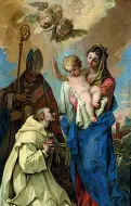  ??  ?? In mostra La Madonna con Bimbo di Sebastiano Ricci e i Santi Brunone e Ugo
