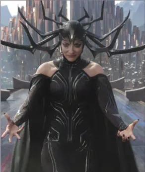  ??  ?? Cate Blanchett as Hela in