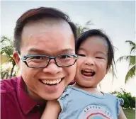  ?? — SKY Siew ?? Siew (left) will only send his daughter Wyuna back to pre-school if the number of Covid-19 cases in Malaysia drops further.