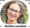  ?? ?? Nutrition consultant Ursula Arens