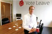  ?? — REUTERS/Peter Nicholls/File Photo ?? REFERRED TO POLICE: Head of Vote Leave, Matthew Elliott, poses for a photograph at the Vote Leave campaign headquarte­rs in London, Britain May 19, 2016.