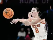  ?? Eric Gay/Associated Press ?? Guard Shaylee Gonzales and Texas lost to Louisville 71-63 in a regular-season matchup in November.