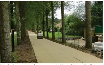  ??  ?? 4,2 km de voie douce sont actuelleme­nt en constructi­on le long de l’avenue de Neuville.