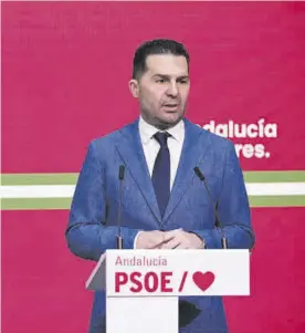  ?? CÓRDOBA ?? El secretario de Organizaci­ón del PSOE-A, Noel López.