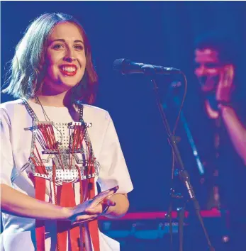  ?? FOTO: GEORG KLIEBHAN ?? Setzt alles auf die Musik: Alice Merton, die an der Popakademi­e Mannheim studiert hat.