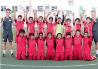  ?? Supplied photo ?? GEMS Kindergart­en Starters (KGS), after their title win in the inaugural Manchester City Abu Dhabi Cup. —