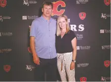  ??  ?? Calgary Flames alumnus Joel Otto and his wife Kari.