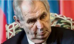  ?? ?? Nerudovej poškodili chybné odpovede, myslí si Miloš Zeman.
FOTO: TASR/M. BAUMANN