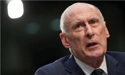  ??  ?? Dan Coats testifies on Capitol Hill in January. Photograph: Joshua Roberts/Reuters