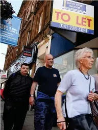  ??  ?? Crisis: Many high street properties lie vacant