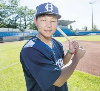  ??  ?? Taiwan’s Po-Hao Huang is an outfielder who can also play corner infield.