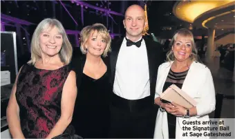  ??  ?? Guests arrive at the Signature Ball at Sage Gateshead