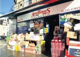  ??  ?? Italian deli Avellino’s has been attracting customers from far afield