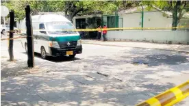  ?? JOSÉ PUENTE ?? Calle 33 con carrera 4, en Santa Marta, donde fue asesinado el ciudadano sueco.