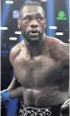  ??  ?? READY Wilder claims the AJ fight is now on