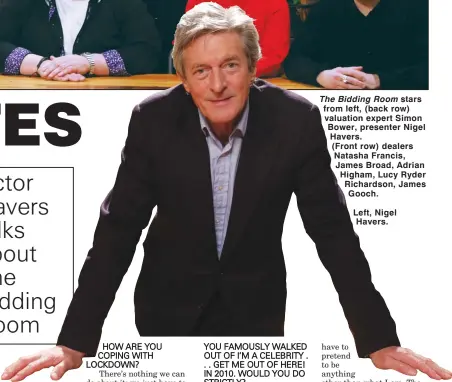 5 MINUTES WITH... Actor Havers NIGEL talks about The Bidding Room ...