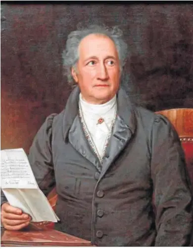  ??  ?? Henri Bortoft. Trad. Antonio Rivas. Atalanta, 2020. 544 páginas. 32 euros
Johann Wolfgang von Goethe, según el retrato de Joseph K. Stieler (1820).