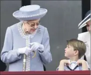  ?? Paul Grover Associated Press ?? QUEEN ELIZABETH II with Prince Louis during a Platinum Jubilee event in June.