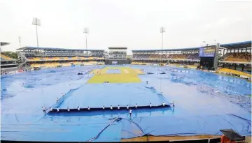  ?? ?? The 3rd ODI was reduced to 27-overs aside due to rain which kept covers on the field for much of the day yesterday