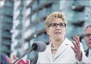  ?? CP PHOTO ?? Ontario Premier Kathleen Wynne, one of eight premiers in Washington for meetings on NAFTA, says she’s had some encouragin­g discussion­s that suggest people there want an update to the trade agreement rather than a drastic overhaul.
