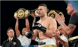  ?? PHOTOSPORT ?? Joseph Parker will fight Hughie Fury next month.