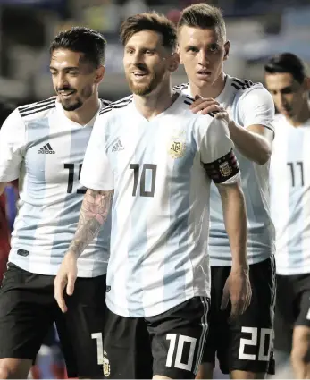  ?? PICTURE: AP ?? ‘IF LEO IS FINE, WE’LL BE FINE’: Argentina will be hoping for great things from talisman Lionel Messi.