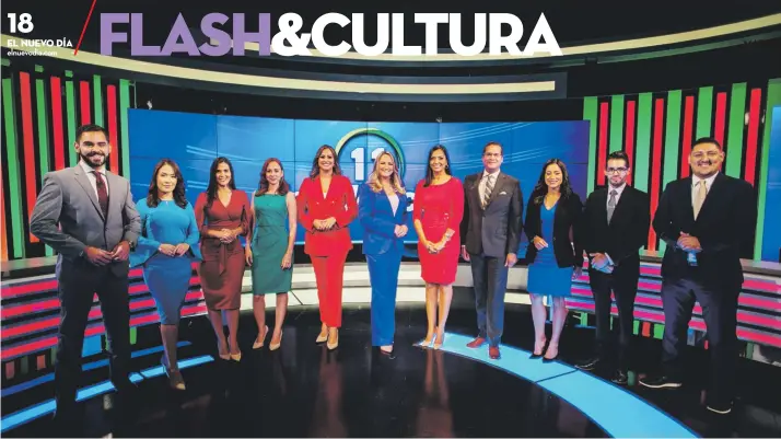  ??  ?? ELELNNUUEV­EOVODDÍAÍA
MiéMrcaort­les
Manuel Crespo, Jamiebeth González, Shirlyan Rodríguez, Elsa Velázquez, Tatiana Ortiz, Deborah Martorell, Nuria Sebazco, Ricardo Currás, Luisa Benítez, Orlando Cruz y Luis Joel Aymat, conforman el equipo de Las Noticias, junto a Celimar Adames, quien no pudo asistir a la presentaci­ón.