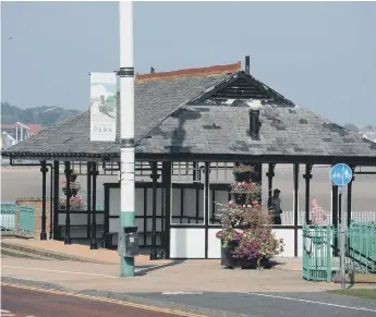  ??  ?? The tram shelter at Seaburn.