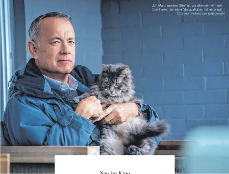 ?? FOTO: NIKO TAVERNISE/SONY ENTERTAINM­ENT ?? „Ein Mann namens Otto“ist vor allem ein Film mit Tom Hanks, der seine Starqualit­äten mit einbringt.