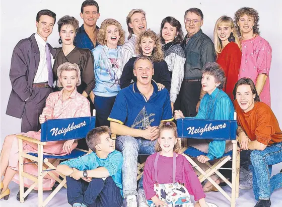  ?? ?? Flashback to the cast of Neighbours in 1987. The finale of the show will screen on Ten’s main channel after a fan revolt.