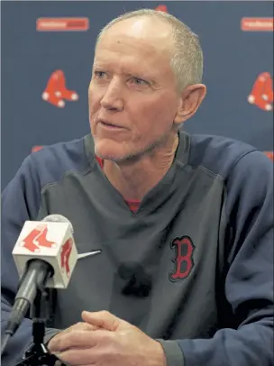  ?? AP FILE ?? Red Sox manager Ron Roenicke said the team held a meeting and decided not to play Thursday’s game, in part in solidarity with center fielder Jackie Bradley Jr., who said he would not play after another police shooting of a Black man.