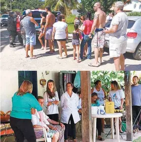  ?? FOTOS DIVULGAÇÃO ?? Moradores de áreas rurais de Maricá aguardam para se vacinar