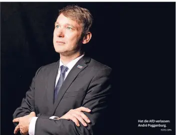  ?? FOTO: DPA ?? Hat die AfD verlassen: André Poggenburg.