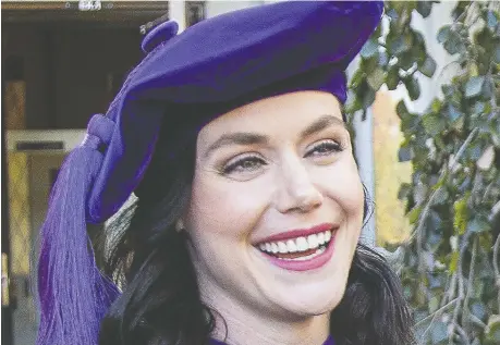  ?? DEREK RUTTAN ?? Tessa Virtue greets the media at Western University in London in 2019. The Olympic and world skating champions Virtue and Scott Moir were among 114 Canadians named to the Order of Canada on Friday. University of Windsor professor Hoda Elmaraghy was also among honourees.