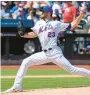  ?? MARY ALTAFFER/AP ?? Mets pitcher David Peterson delivers against the Angels during the third inning of Sunday’s matchup in New York.