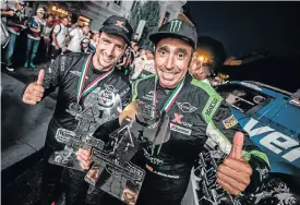  ??  ?? The 2018 Hungarian Baja winners, Joan ‘Nani’ Roma and Alex Haro of the Mini John Cooper Works Rally — X-raid Team.