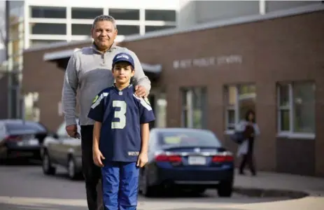  ?? CARLOS OSORIO/TORONTO STAR ?? “You build something and it’s practicall­y full in a matter of a year,” said Ali Youssefi, whose son Kamyar, 10, attends McKee Public School.